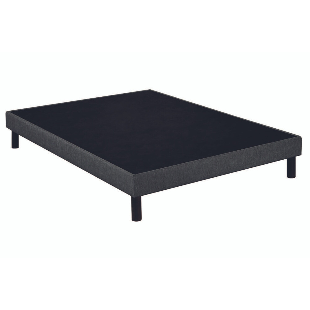 Epeda Unic Sommier Tapissier 1 Place 100x200 Confort Ferme 13 Lattes Bois Massif Epicéa Noir