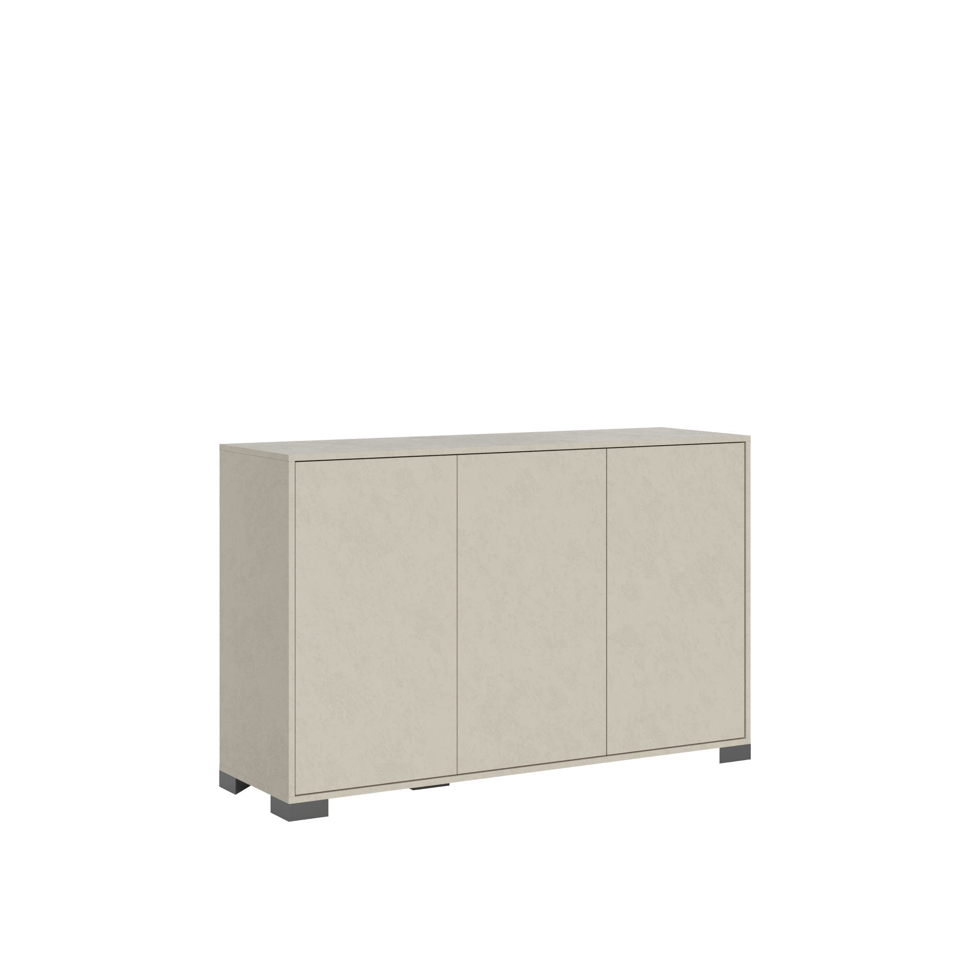 Buffet 3 Portes 130x40x83 Cm Lumina Cachemire