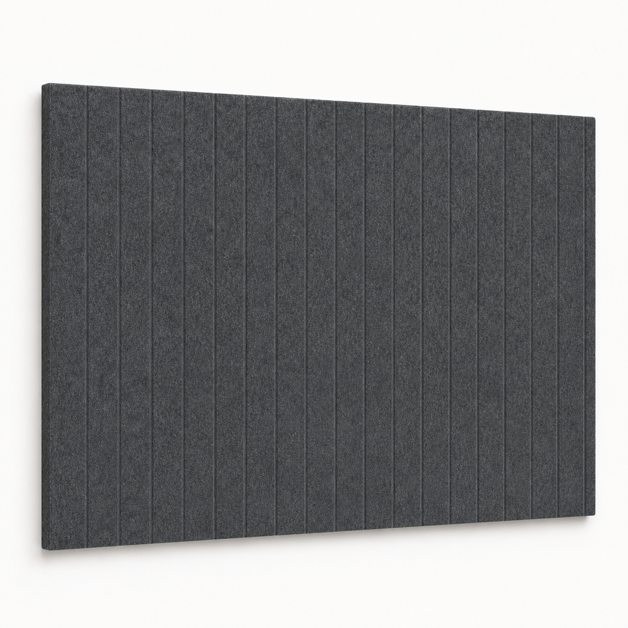 Tableau D'affichage En Feutre, Groove Board, Panneau Acoustique, Gris Foncé 90 × 120 Cm