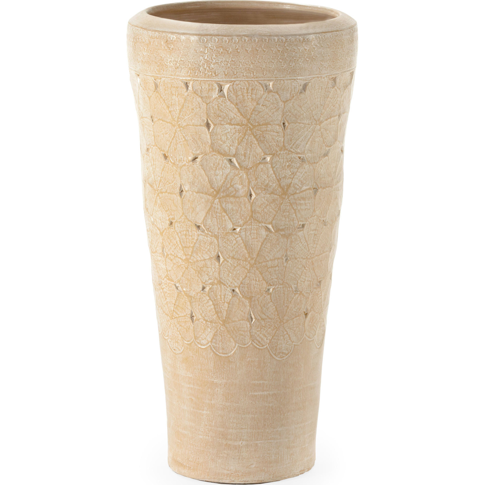 Cache Pot En Terre Cuite Crème Lavante Finition Artisanale Élégante - Crème Lavante Terre Cuite