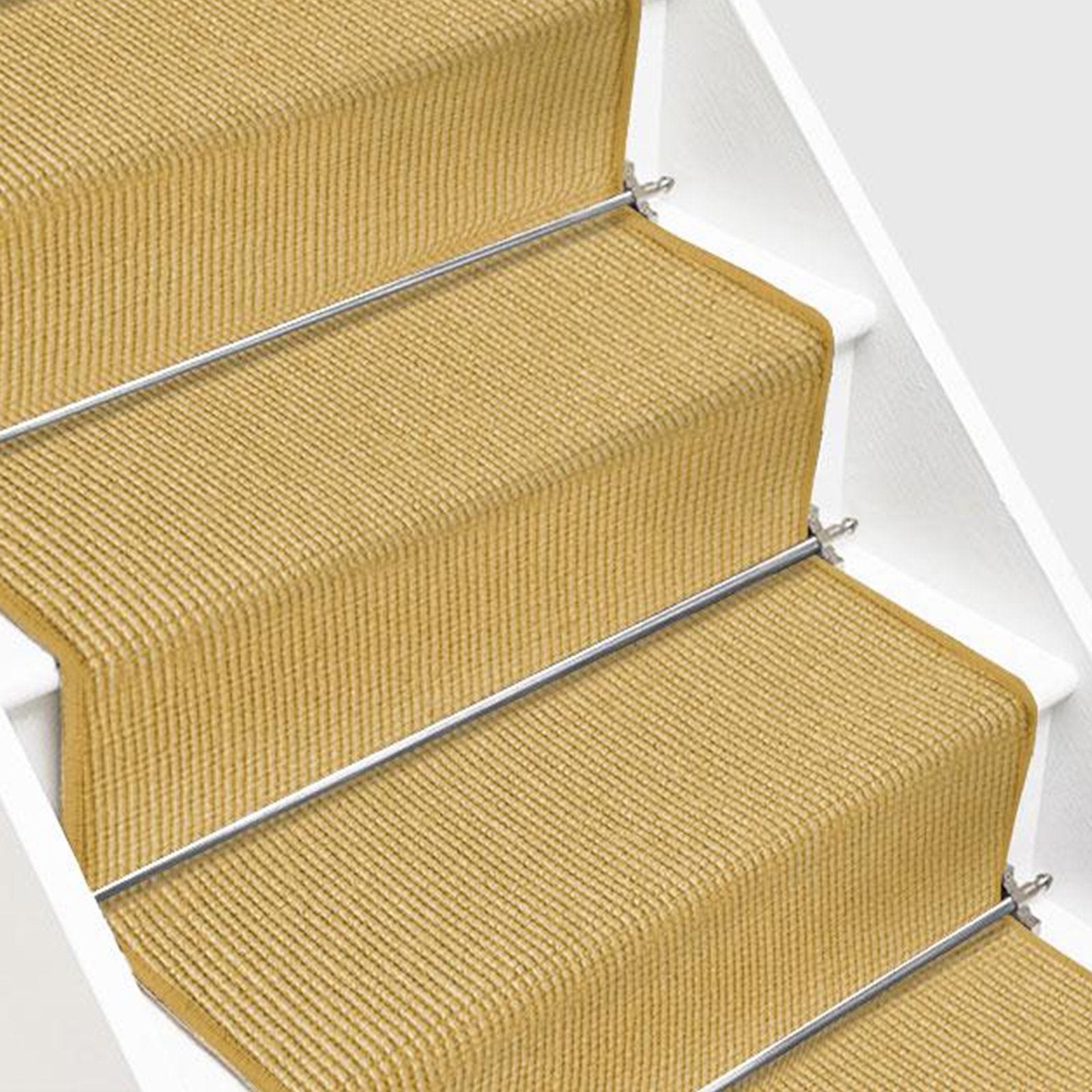 Tapis D'escalier En Sisal Sylt Nature 66 X 200 Cm