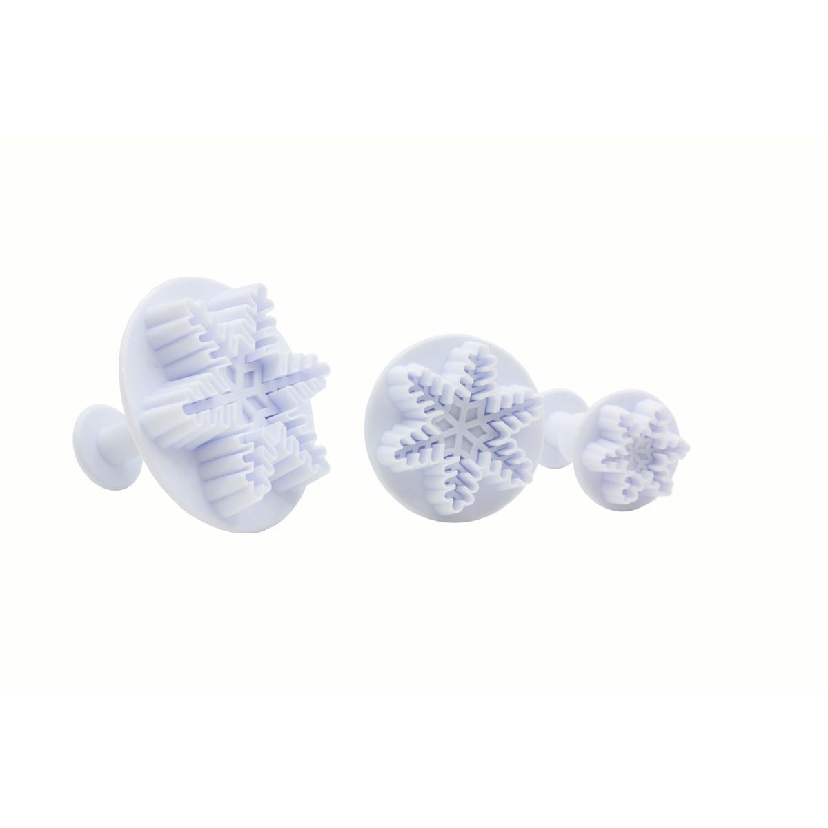Lot De 3 De Noël Pâte À Sucre Motif Flocon Emporte-pièces