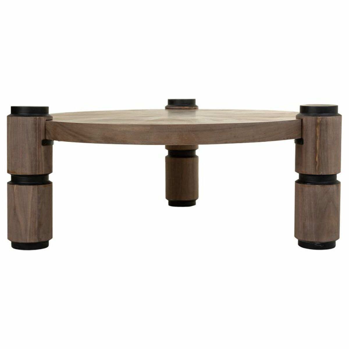 Table Basse Alexandra House Living Marron Bois Fer Tôle Bois D'épicéa 110 X 46 X 110 Cm