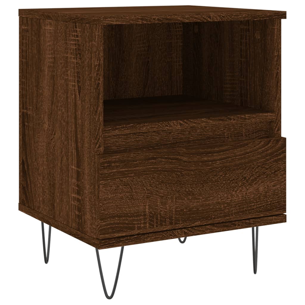 Table De Chevet Avec Tiroir Et Compartiment Ouvert 40 X 35 X 50 Cm Dec033723