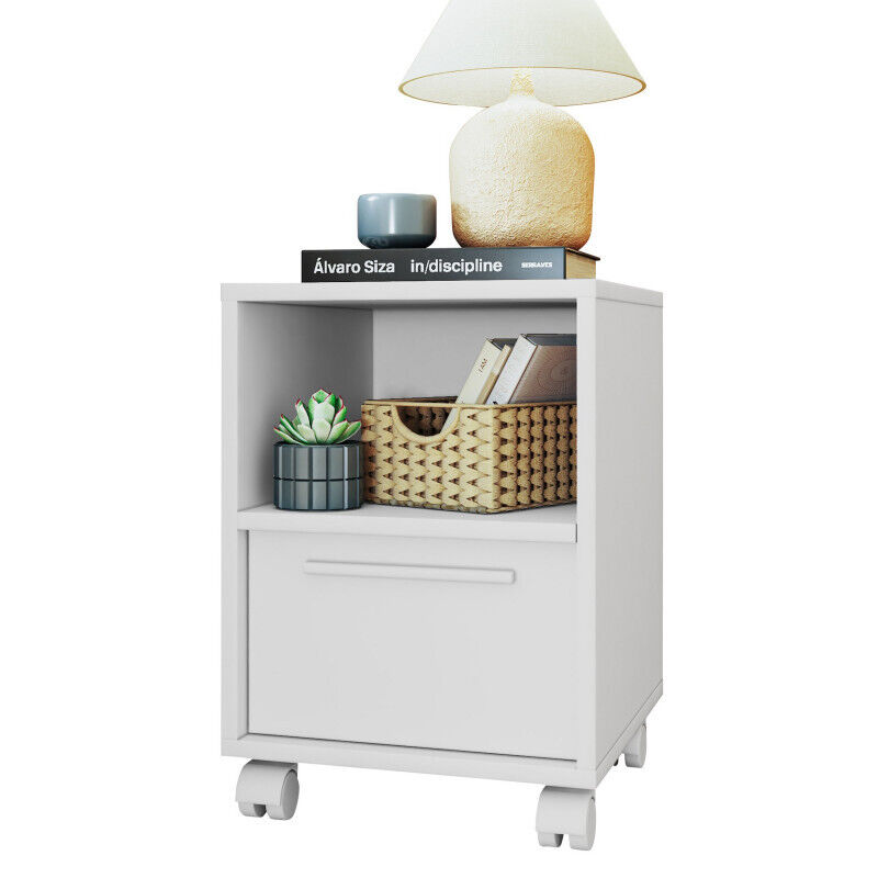 Chevet Beaux Meubles Pas Chers Line 33 X 47 X 35 Cm Blanc Bois