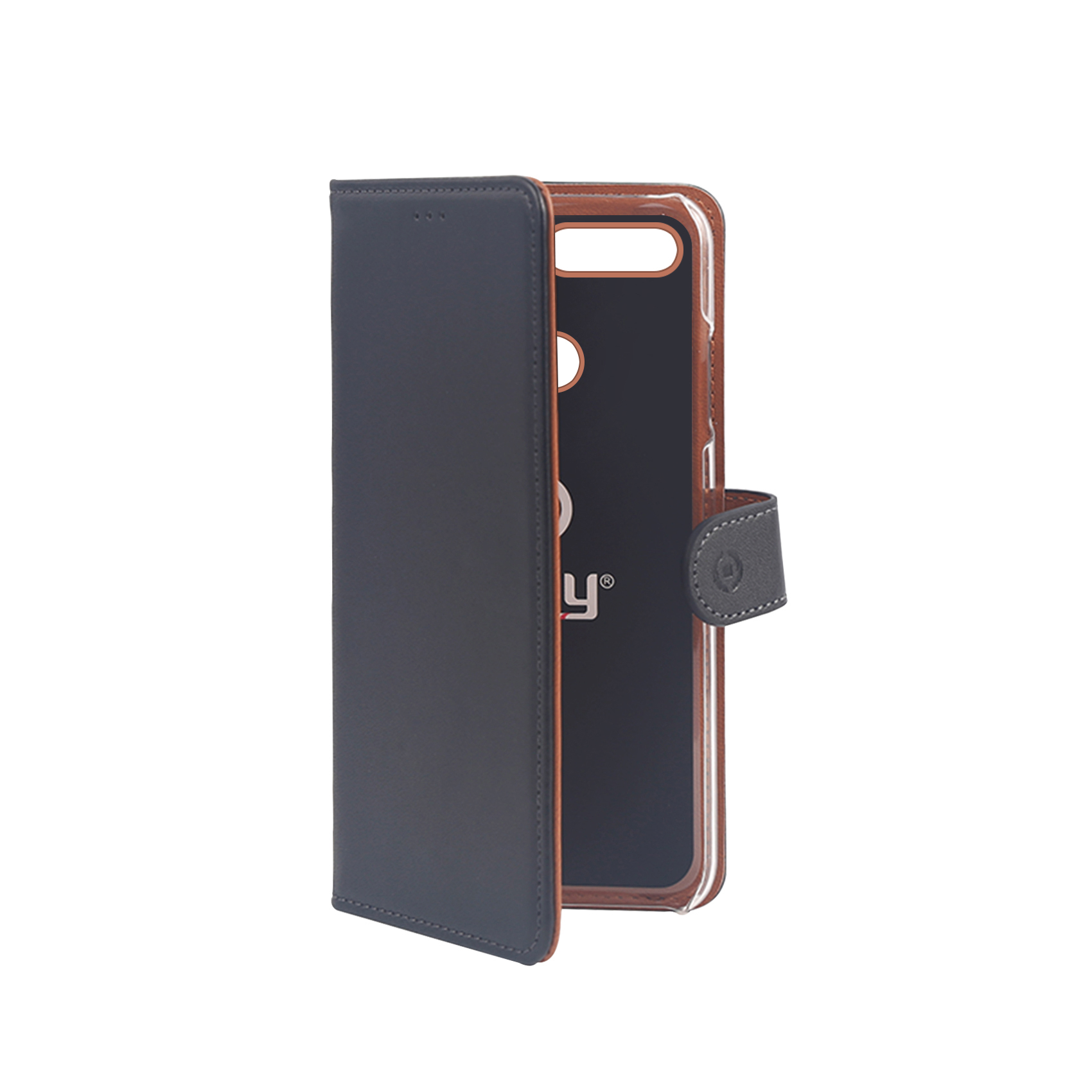 Celly Wally Coque De Protection Pour Téléphones Portables Étui Avec Portefeuille Noir