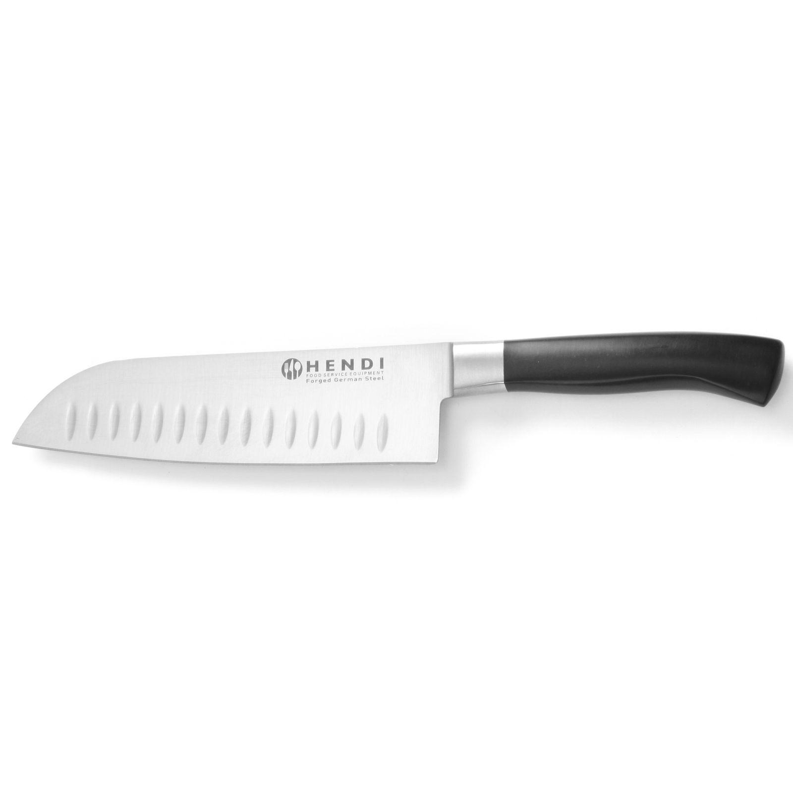 Couteau Santoku Professionnel Avec Émouture À Boule Profi Line 180 Mm - Hendi 844274