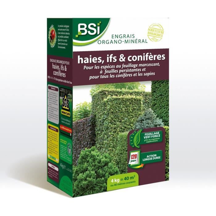 Engrais Biologique Bsi Haie / If / Conifère 4 Kg