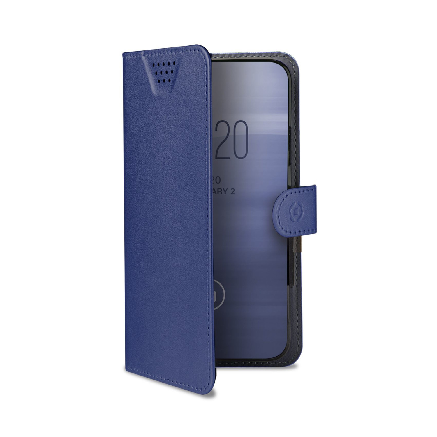 Celly Wally One Xl Custodia Per Cellulare 12,7 Cm (5") Custodia Flip A Libro Blu