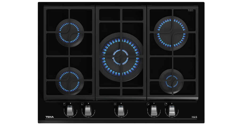 Teka Gzc 75330 Xba Noir Intégré 70 Cm Gaz 5 Zone(s)