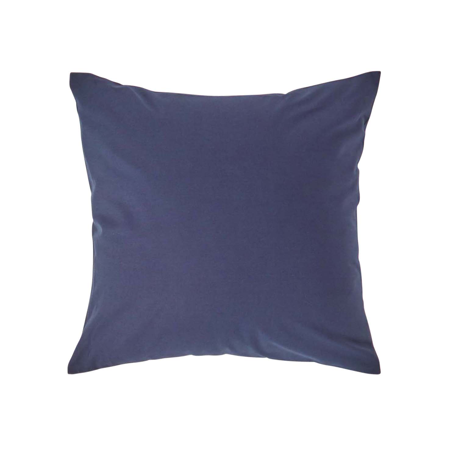 Taie D'oreiller 40x40cm Bleu Marine Coton Égyptien 200tc Homescapes