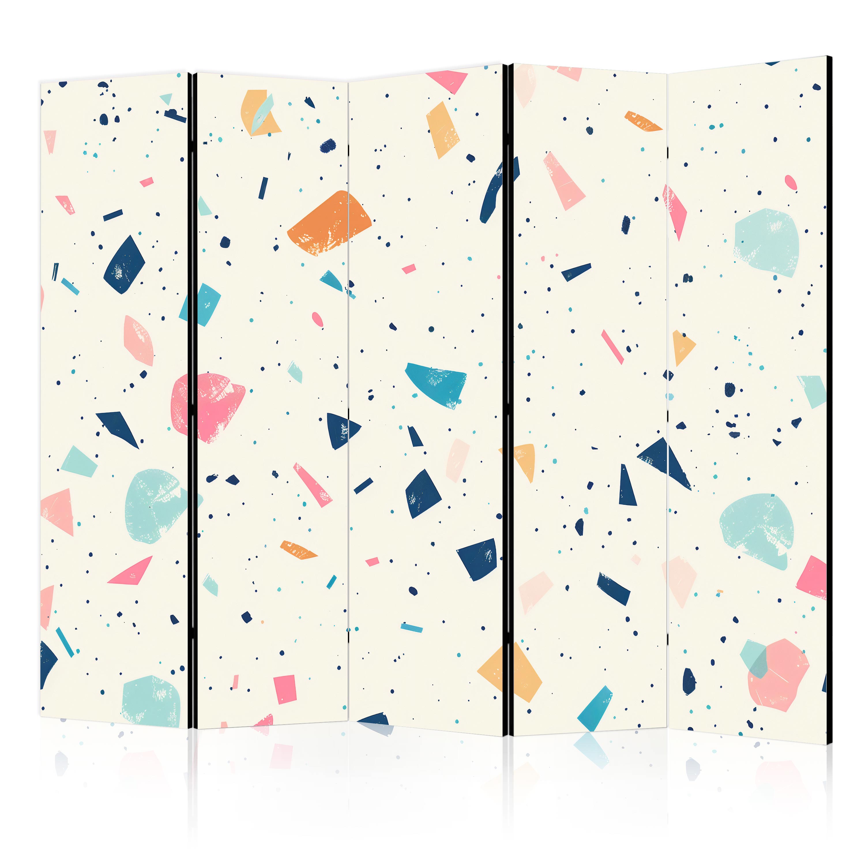 Paravent - Terrazzo Multicolore Motif Joyeuxclair 225x172