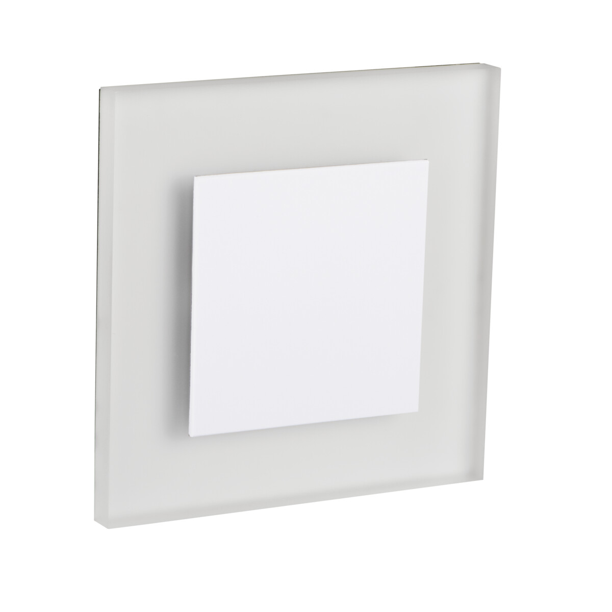 Luminaire Led Escalier - Encastré Mural - Blanc Chaud - Acier Inoxydable - 75x75mm