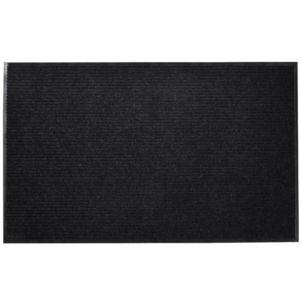Tapis D'entrée Noir Paillasson Pvc 90 X 60 Cm Dec023111