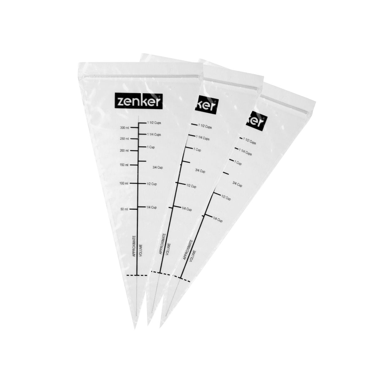 Lot De 10 Poches À Douille Graduées Avec Zip 30 Cm Smart Pastry