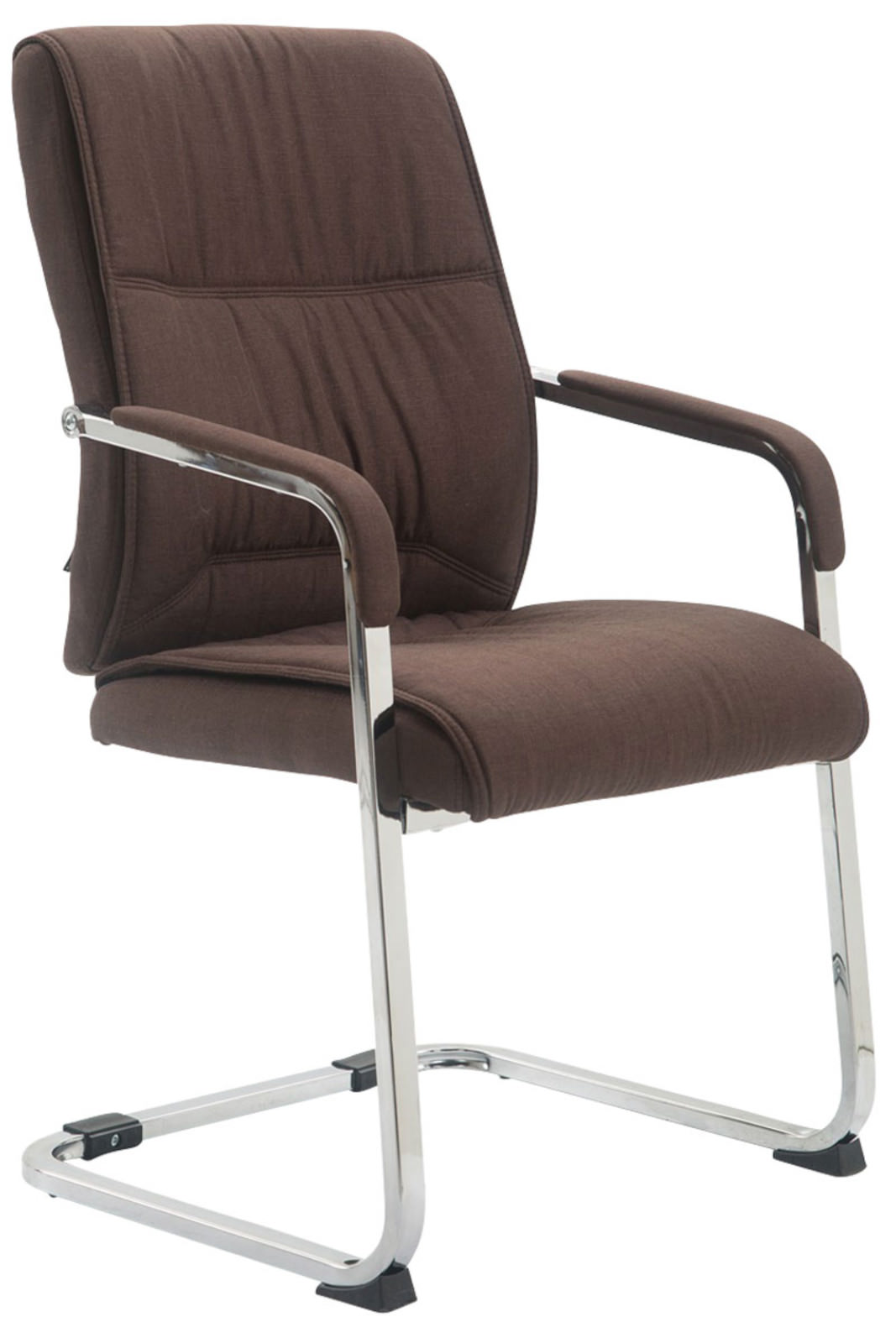 Lot De 2 Chaises Cantilever Xxl Tissu Anubis Brun