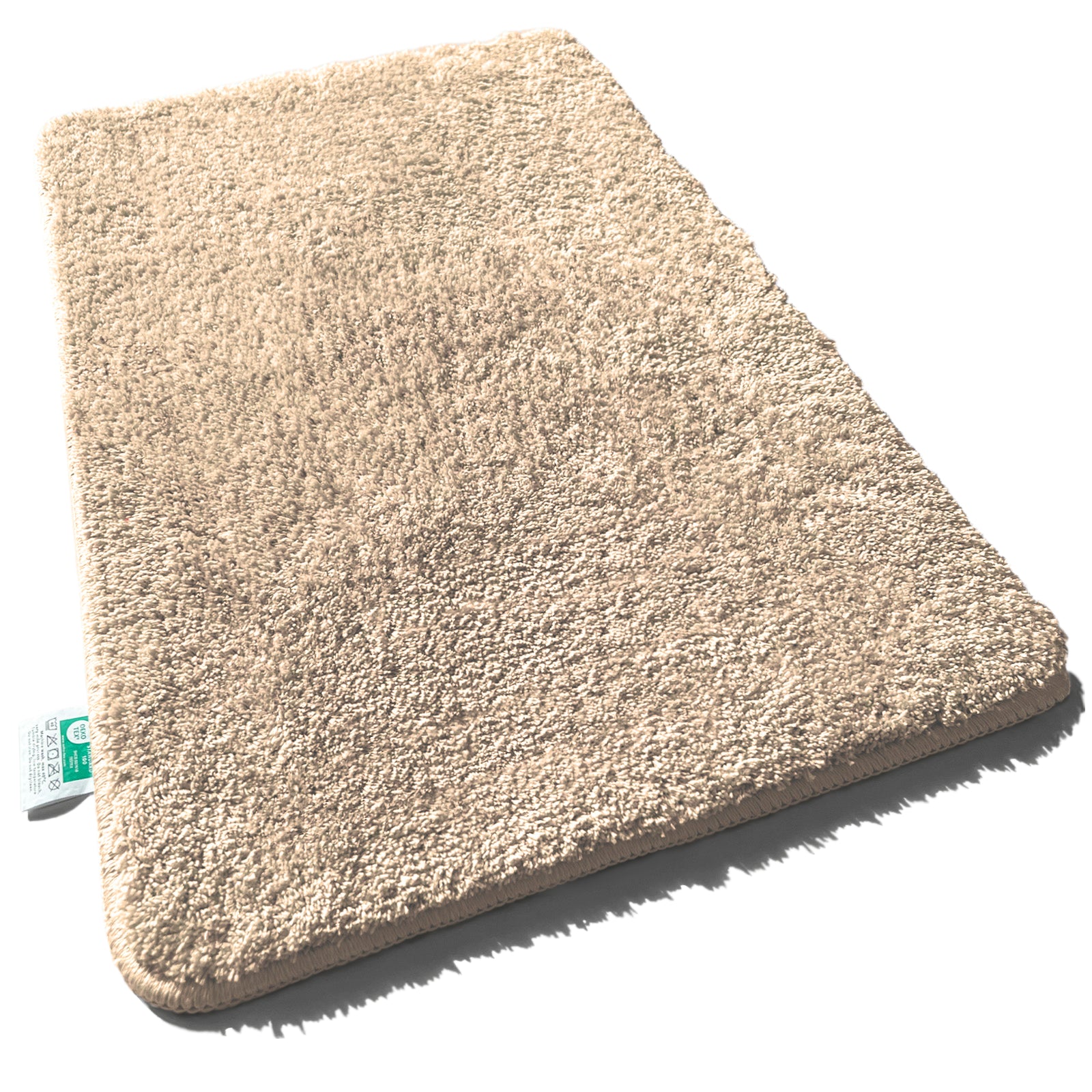 Tapis De Bain Sky Uni Crème Beige 120 Cm De Diamètre
