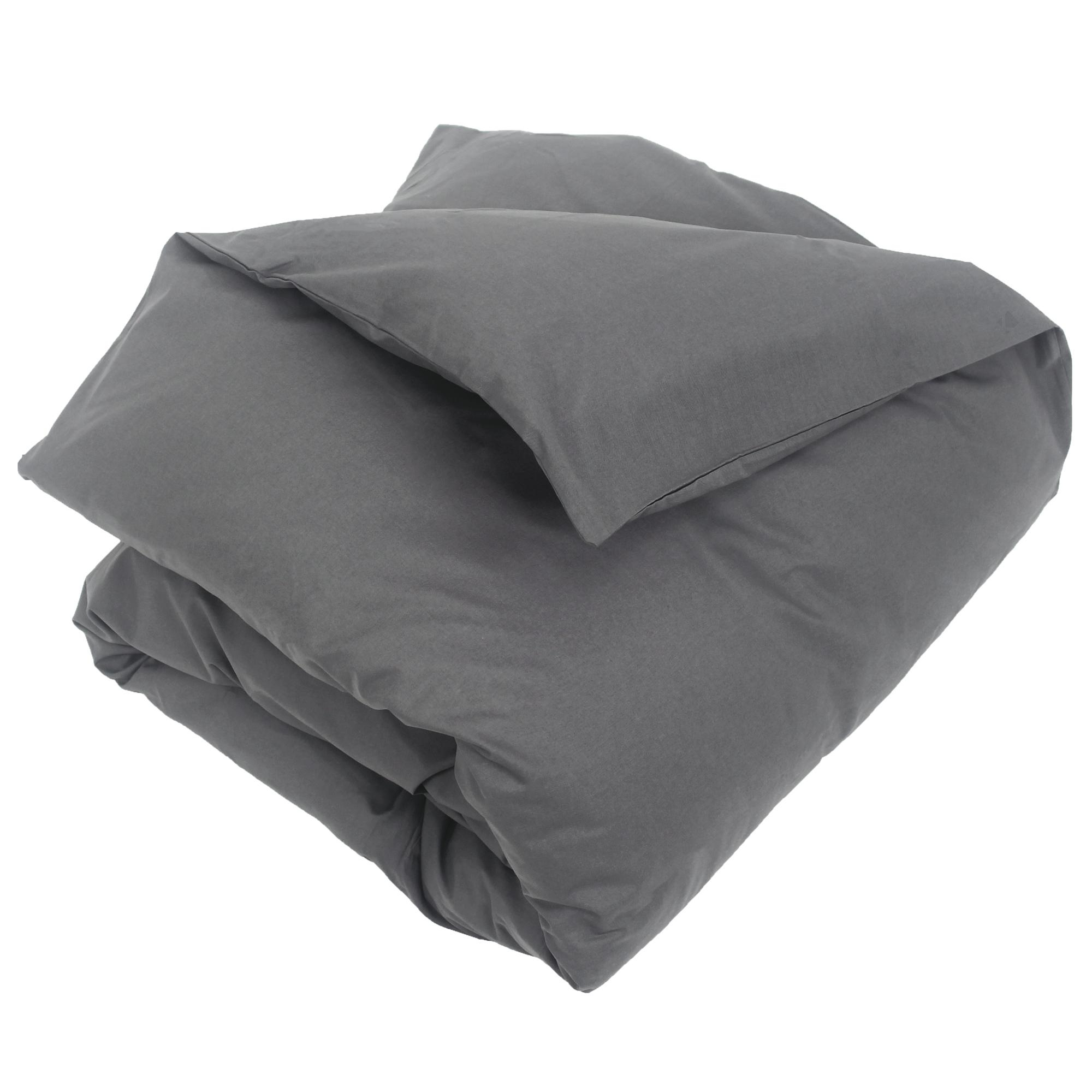 Linnea Alto Housse De Couette Gris Coton 260 X 240 Cm