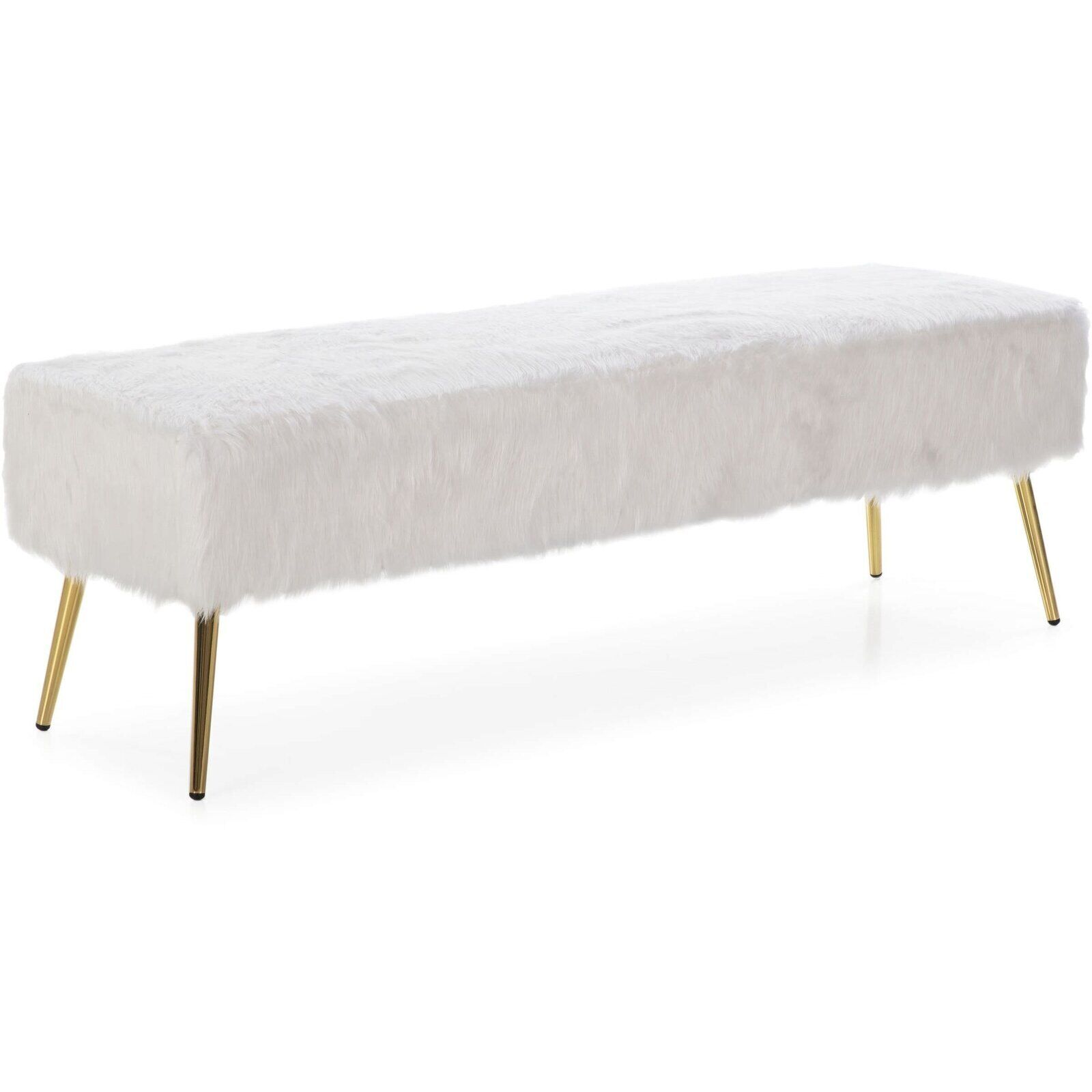 Banc Gloster - Doré, Blanc Neige