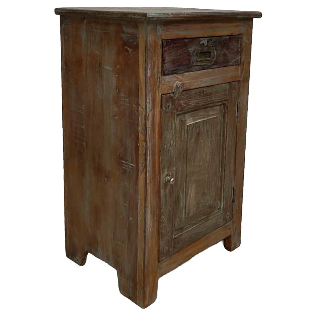 Table De Chevet En Bois Fabriquée À La Main46x35x73h Cm