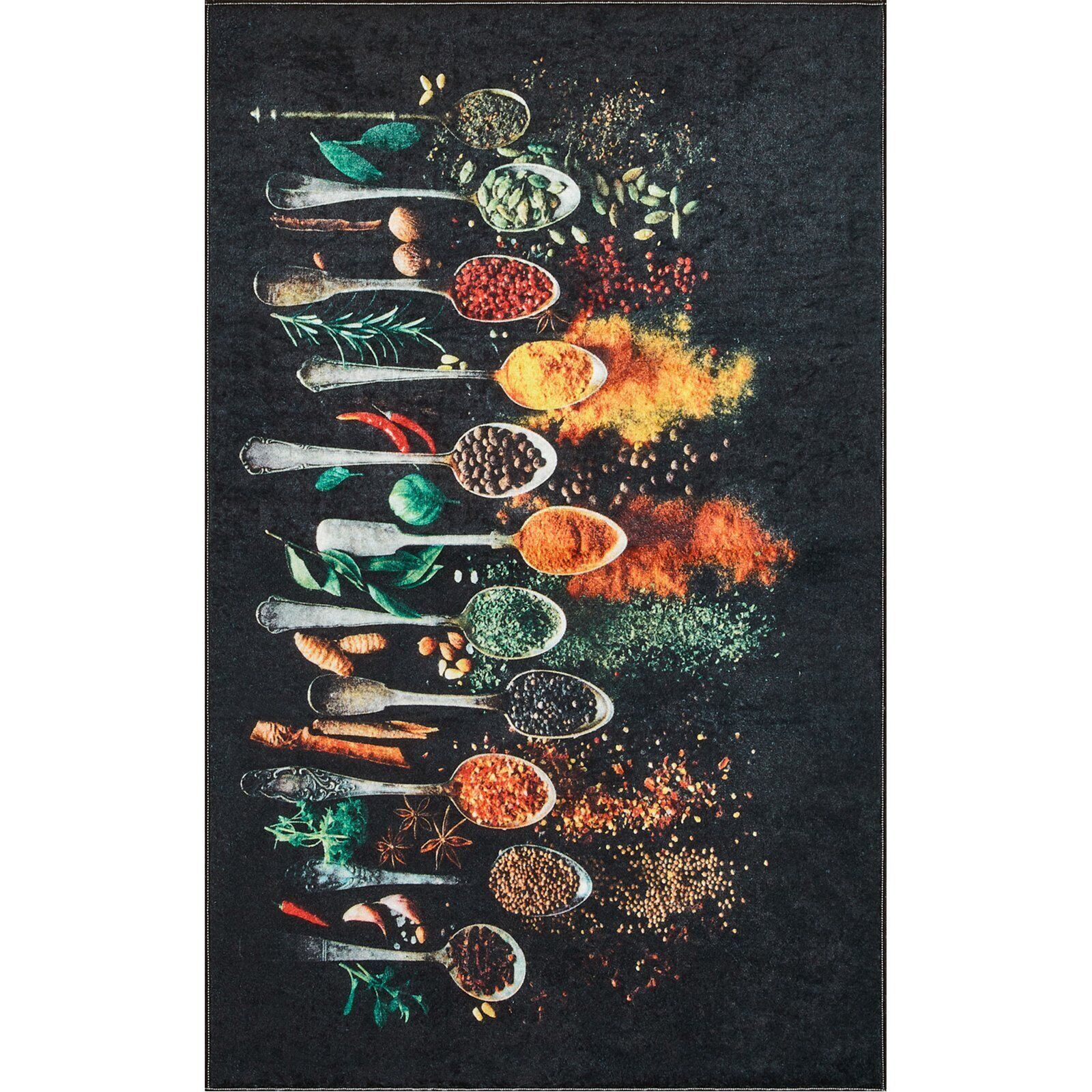 Tapis De Cuisine Imprimé Intérieur Stampa Epices - 50 X 80 Cm