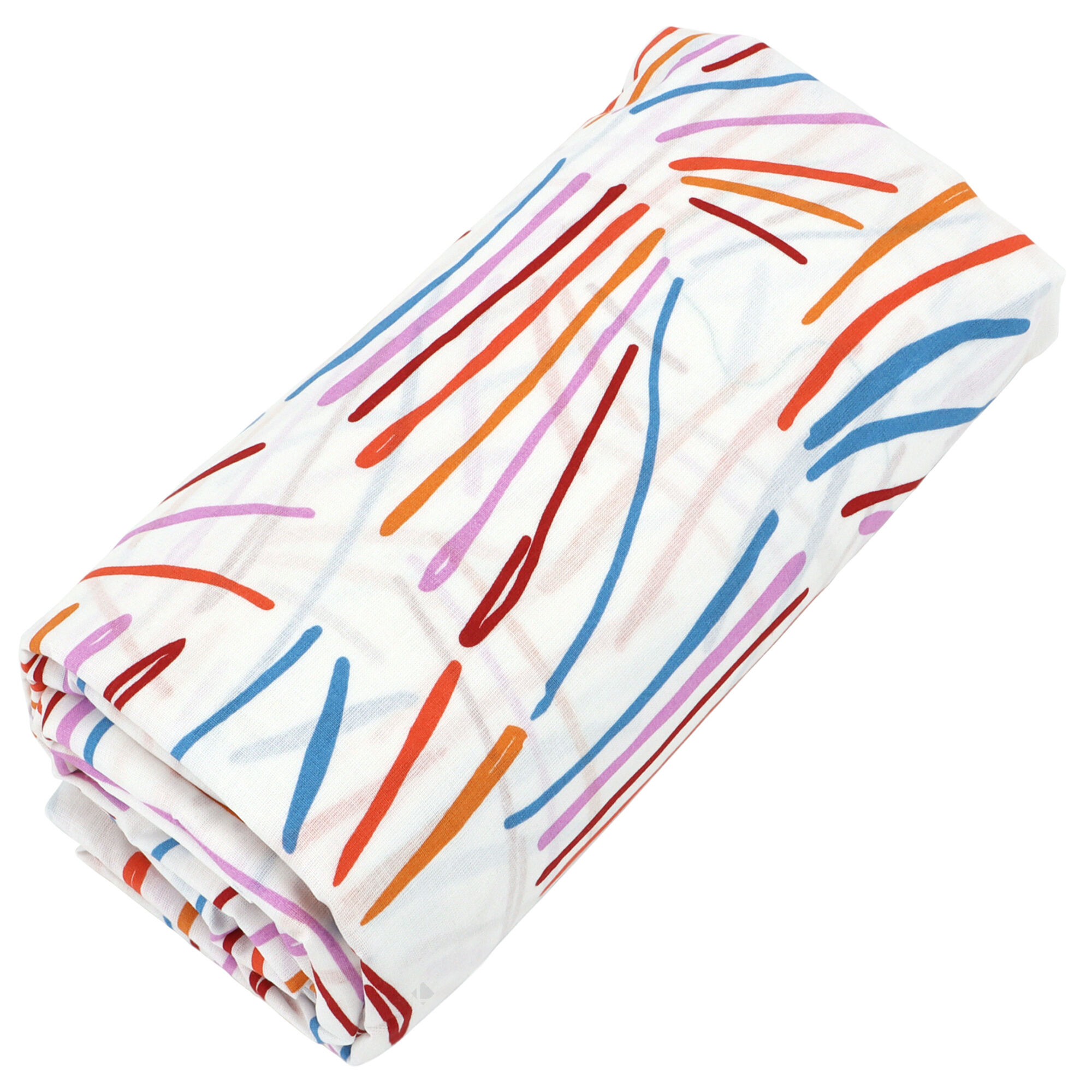 Drap Housse Imprimé 90x190 Cm Coton Perroquet Salsa Bonnet 23 Cm