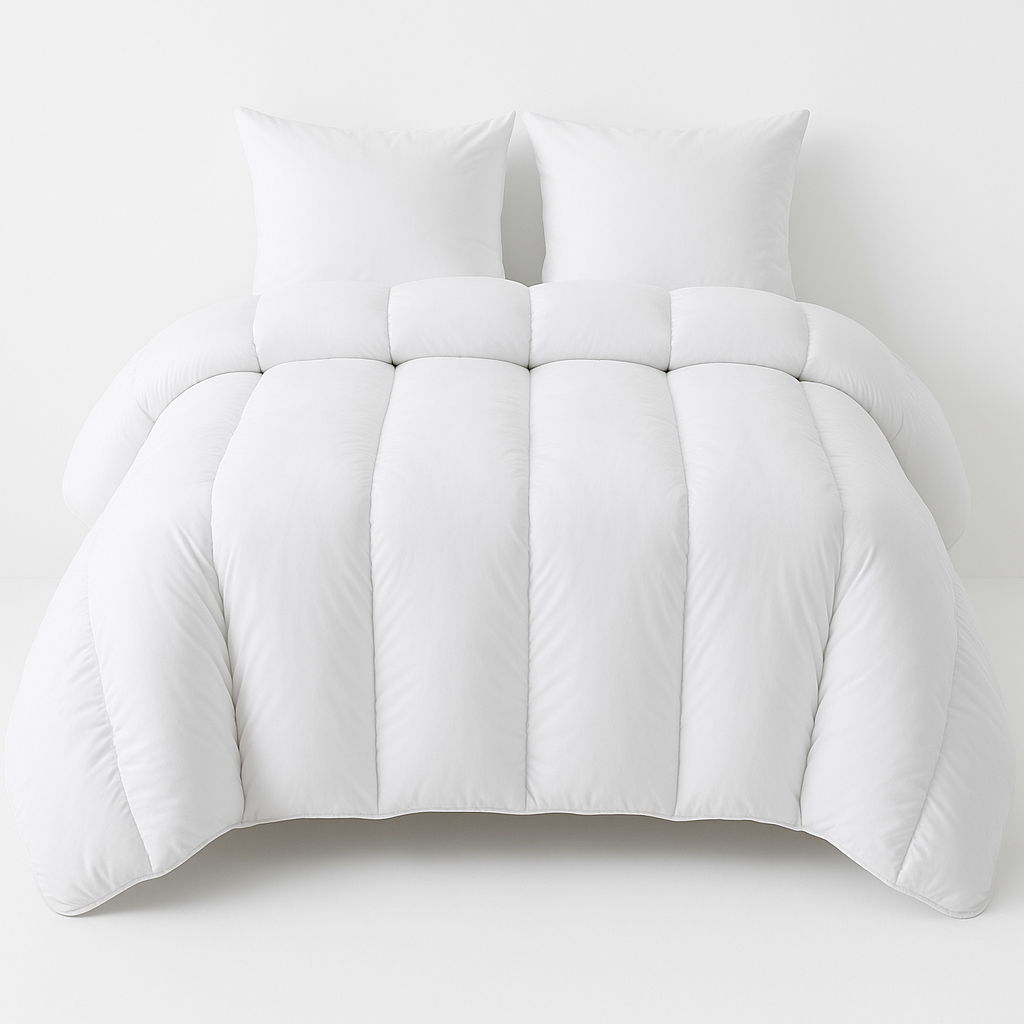 Couette Ultra Chaude Grand Froid Microfibre Blanche - 1 Ou 2 Personnes 200 X 200 - Mortreux