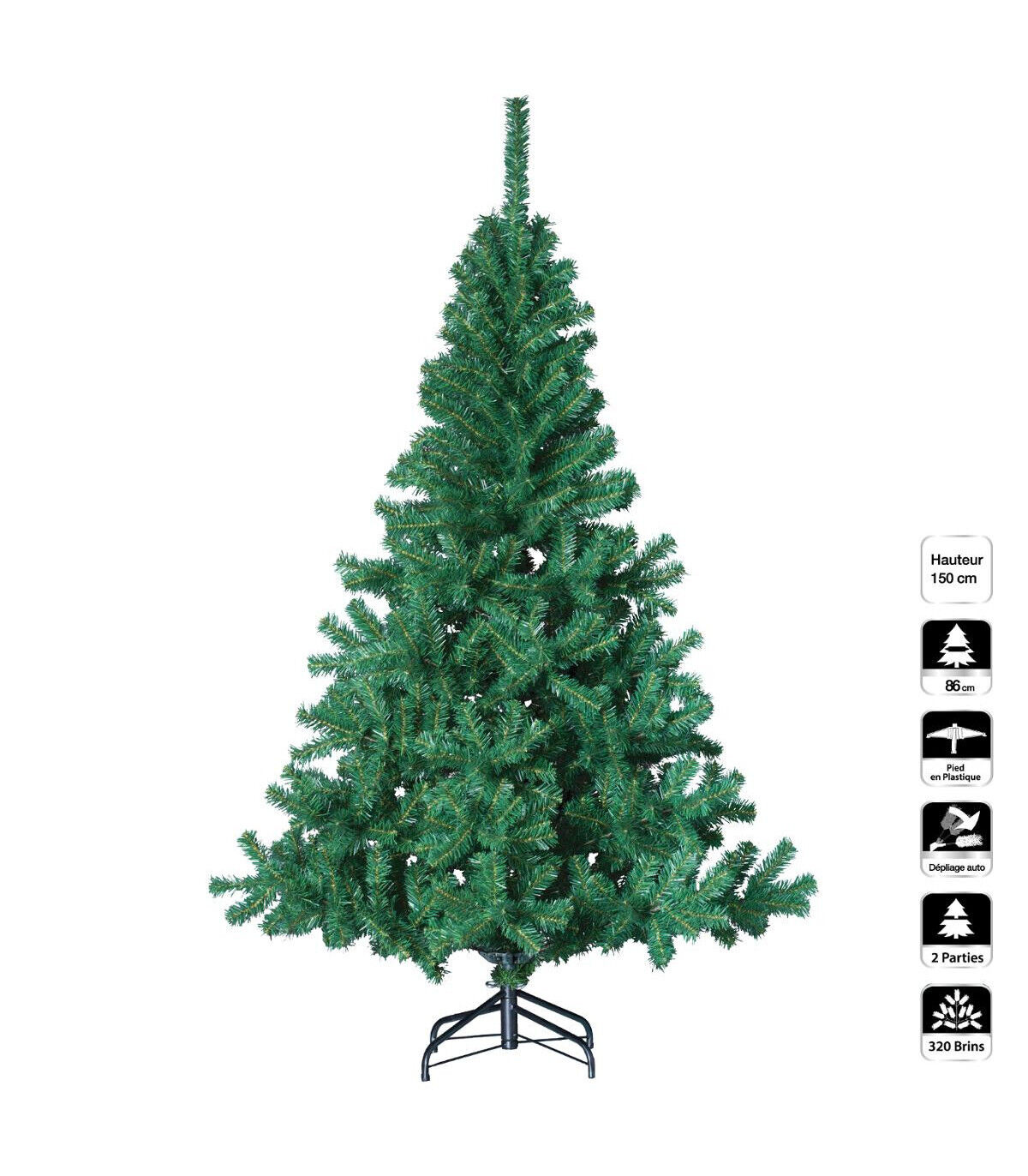 Sapin Élégant 150cm Vert - Feeric Lights & Christmas