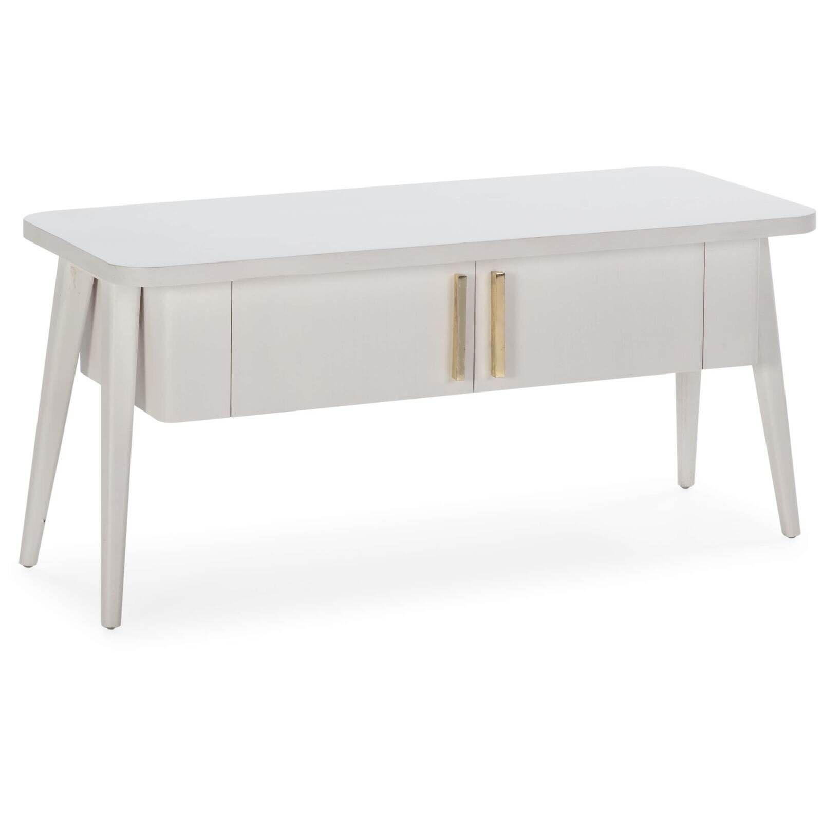 Meuble Tv /audio 110 X 45 X 50 Cm Bois - Blanc