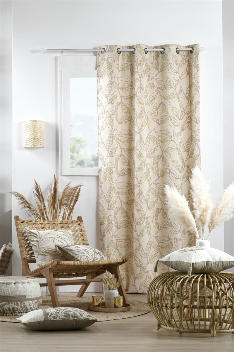 Rideau Hemera Taupe 140x260 Cm