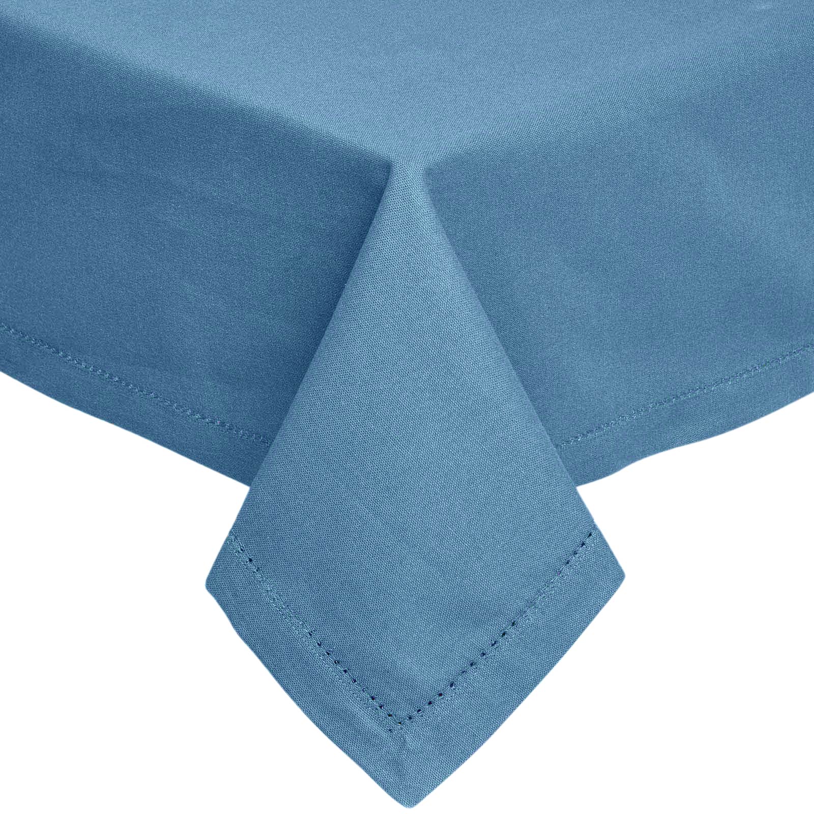 Nappe De Table Rectangulaire En Coton Unie Bleu Foncé - 137x228cm - Homescapes