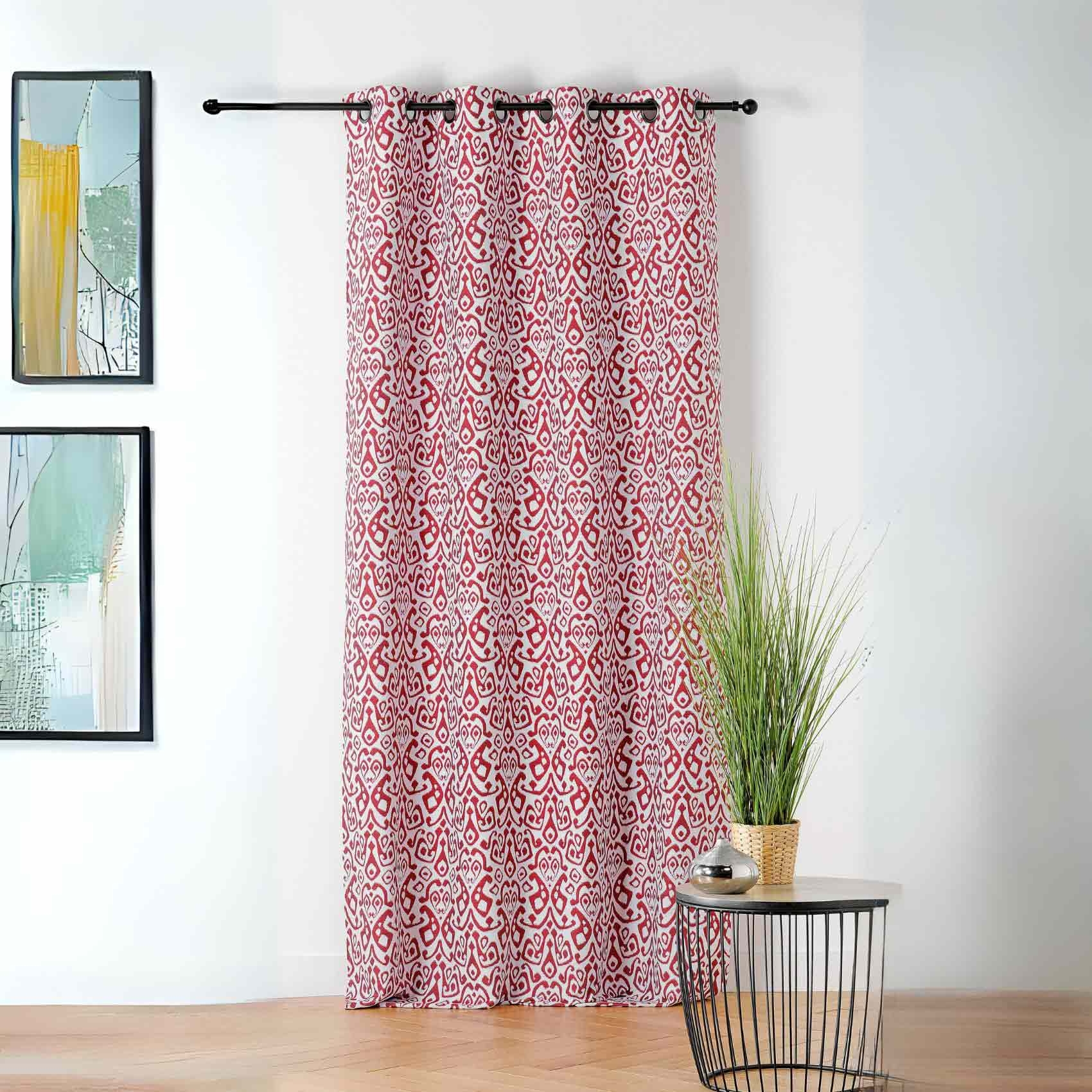 Rideau Imprimé En Fils Upcyclés