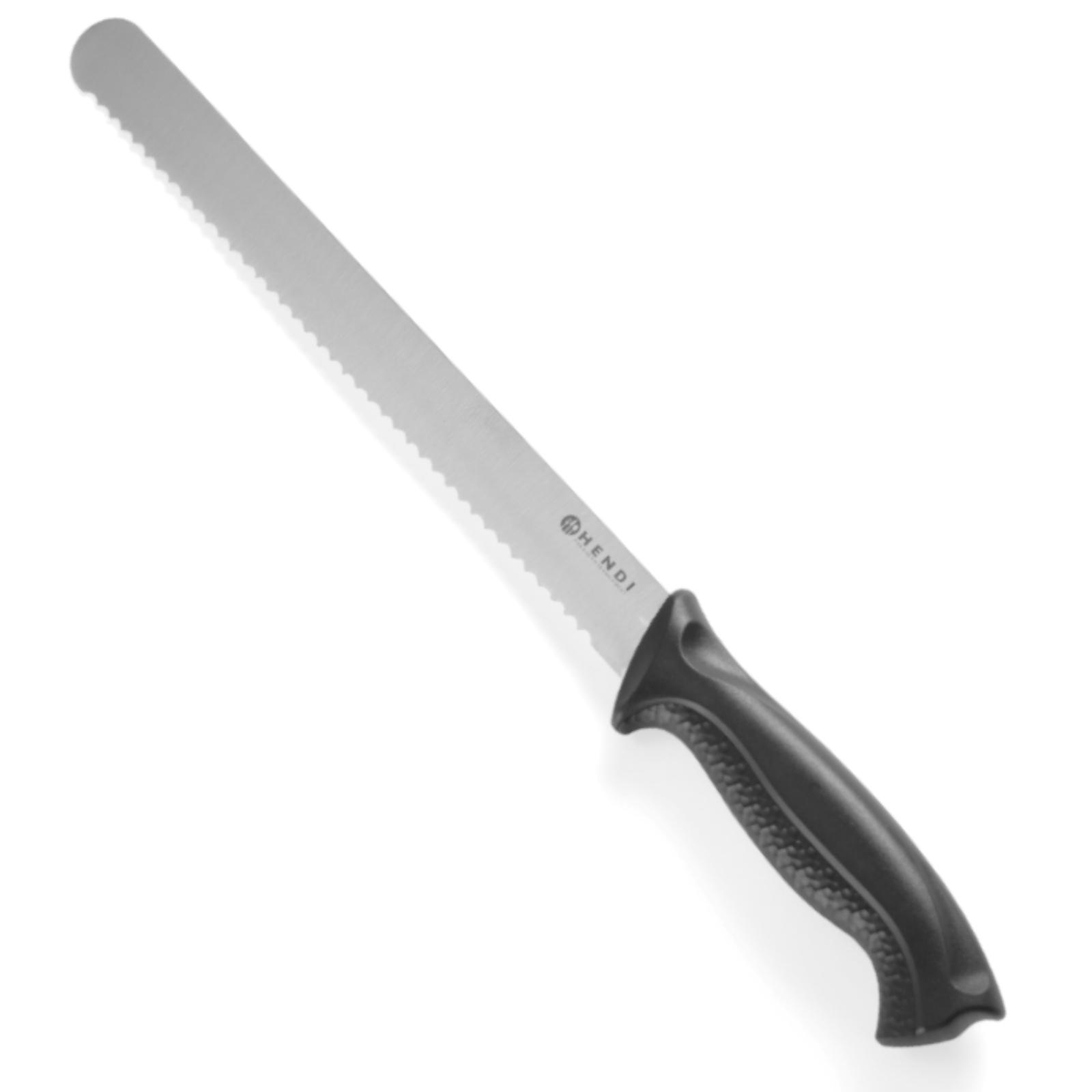Couteau À Pain Et À Pâte Professionnel Noir Haccp 250 Mm - Hendi 843000