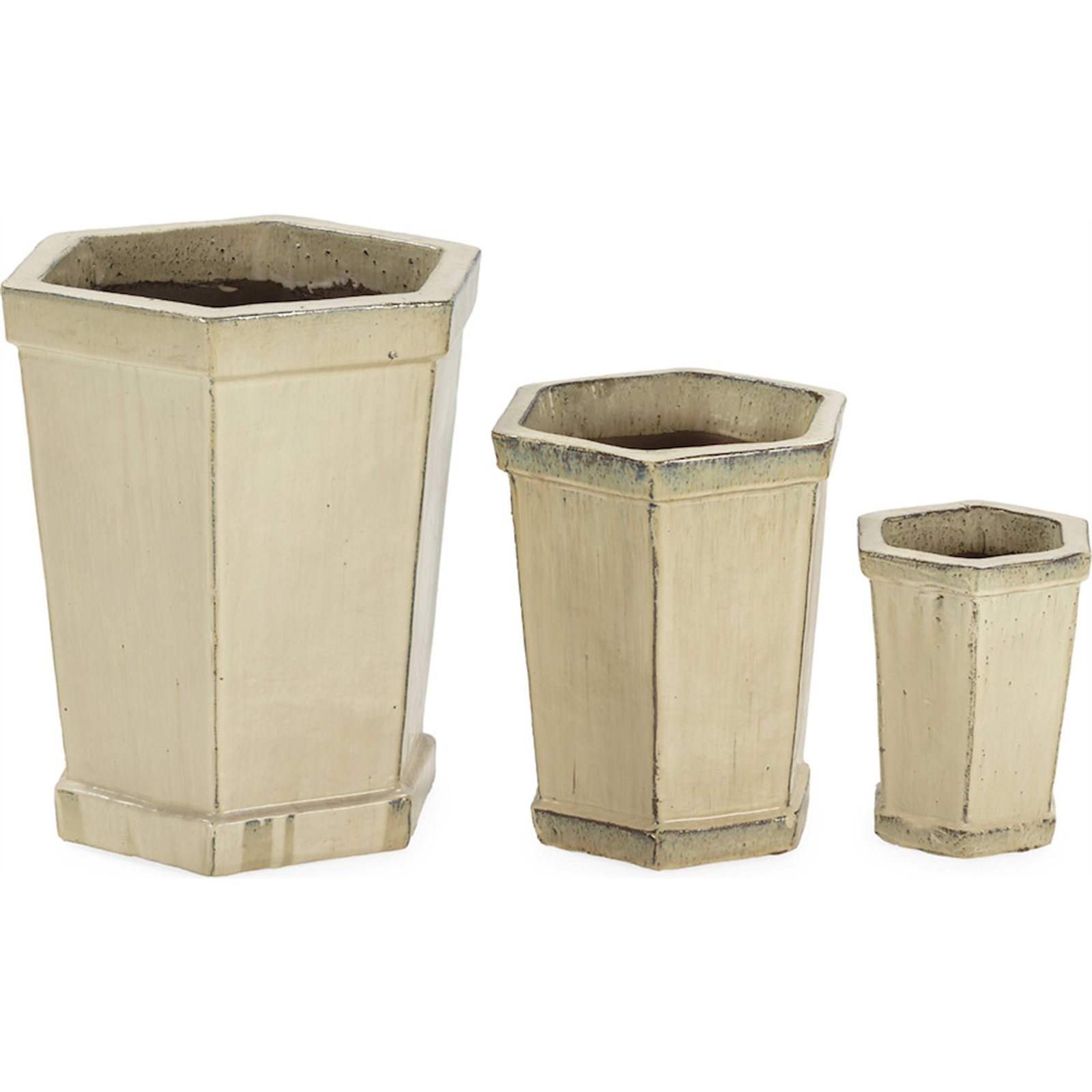 Cache Pot En Grès Sable Avec Trou De Drainage Élégant - Sable Beige Naturel