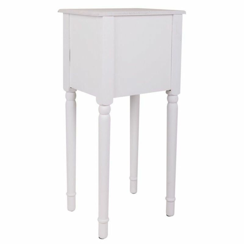 Table De Nuit Alexandra House Living Blanc 26 X 72 X 33 Cm
