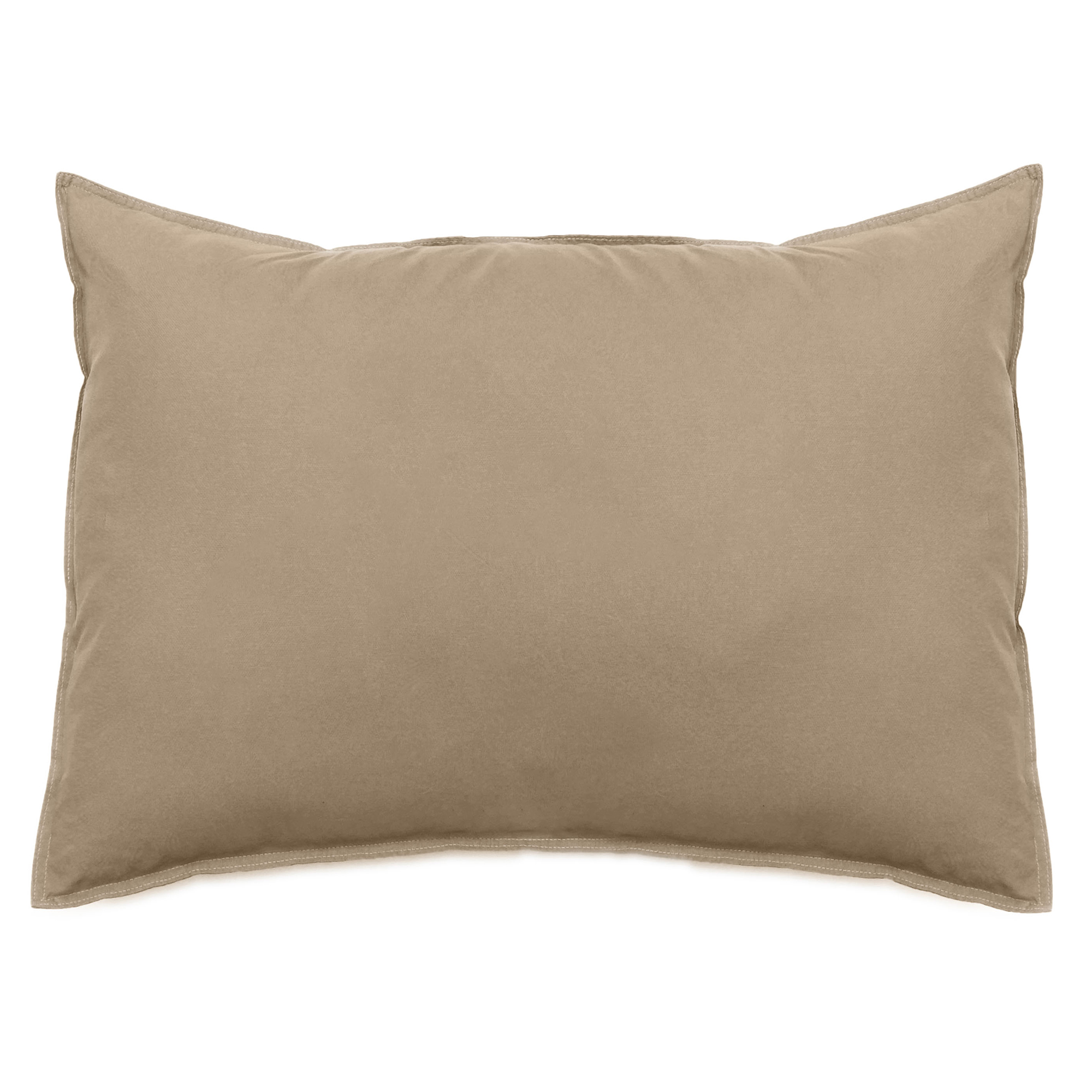 Taie D'oreiller Lin Et Coton 50x70 Cm Collection Opera Marron Camel