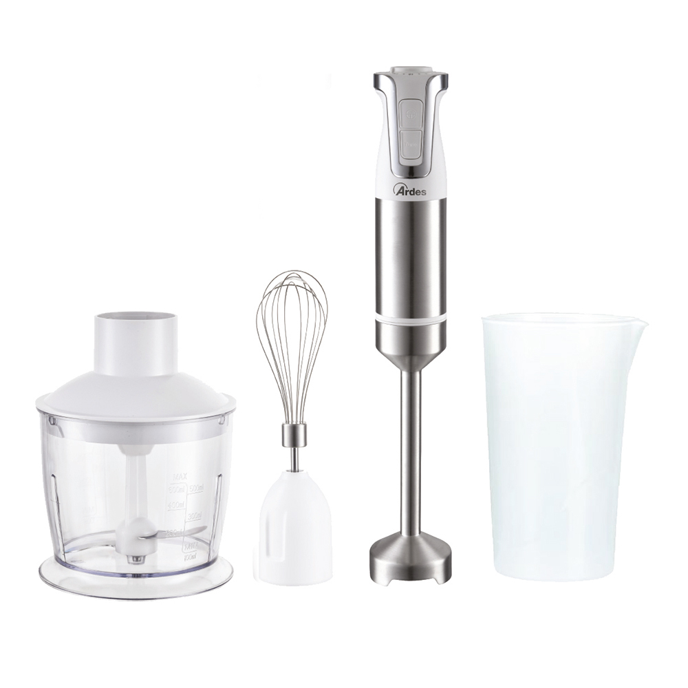 Ardes Trinity 0,7 L Mélangeur Par Immersion 1000 W Acier Inoxydable, Blanc