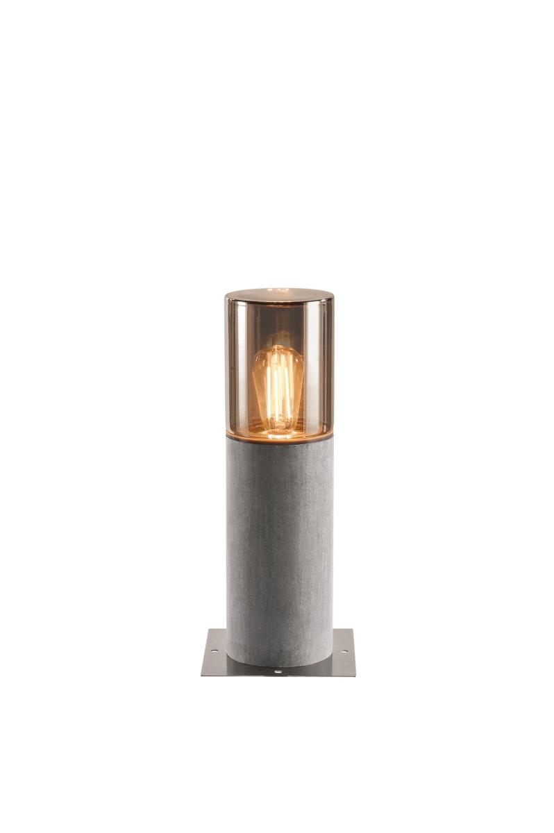 Lisenne 40, Borne, Gris Verre Fumé, E27 23w Max., Ip54