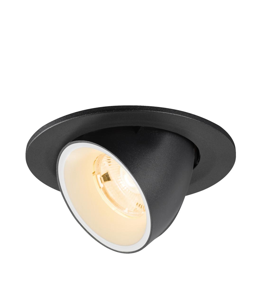 Spot Encastré Numinos® Gimble S Intérieur 2700 K 20c Ip20 Rond Noir/blanc - Slv - 1009380