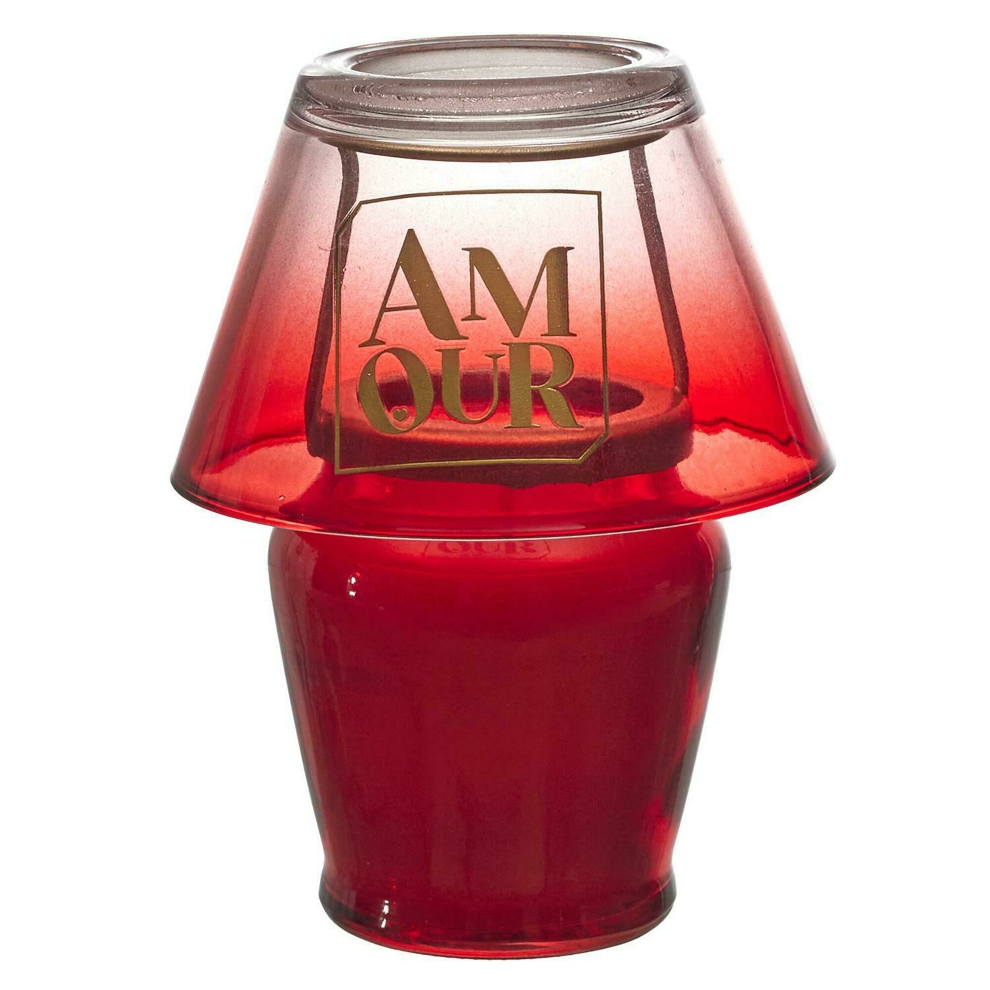 Bougie Parfumée Forme De Lampe Collection Amour Cire De Paraffine Senteur Rêve Poudr