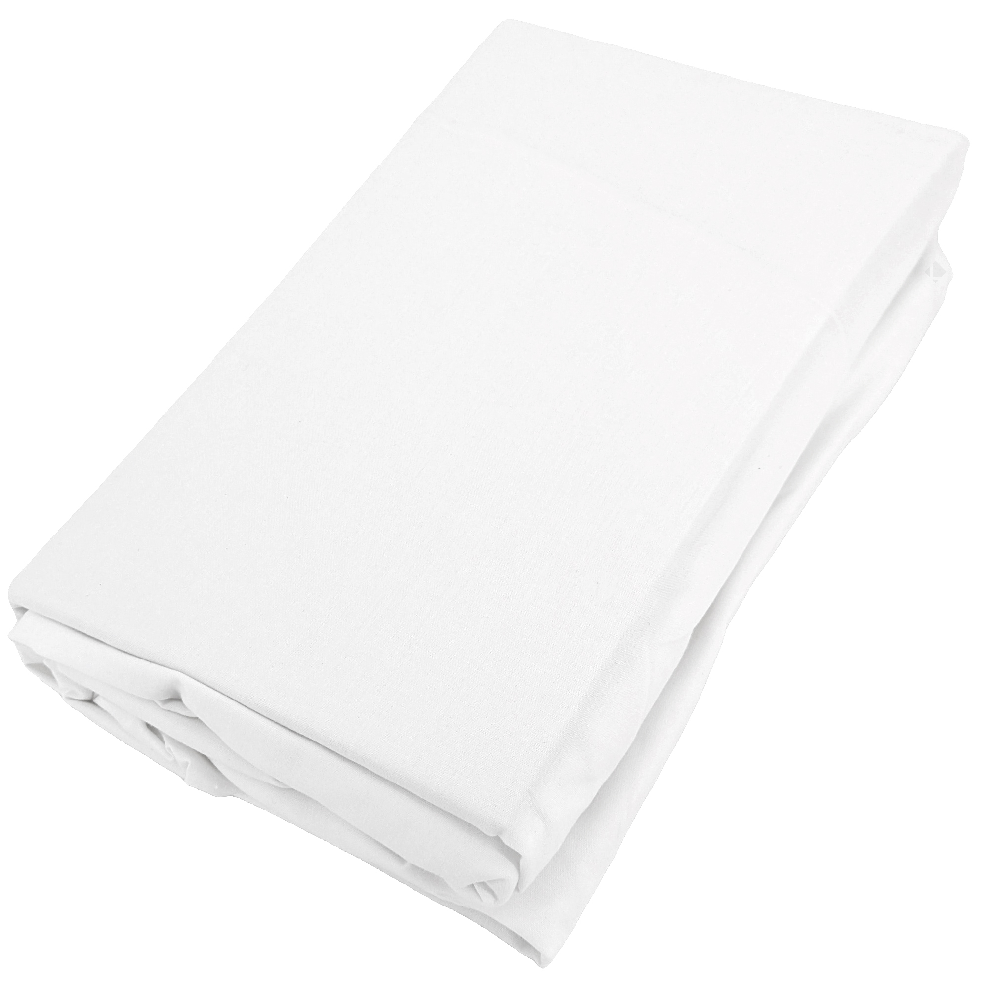 Drap Housse Uni 180x200 Cm Bonnet 40 Cm Percale De Coton Manoir Blanc Neige