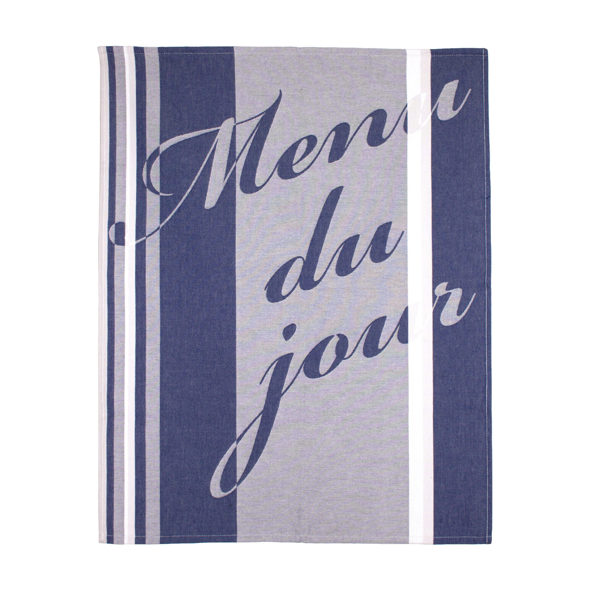 Torchon De Cuisine Jacquard 60x77 Cm Marianne Bleu