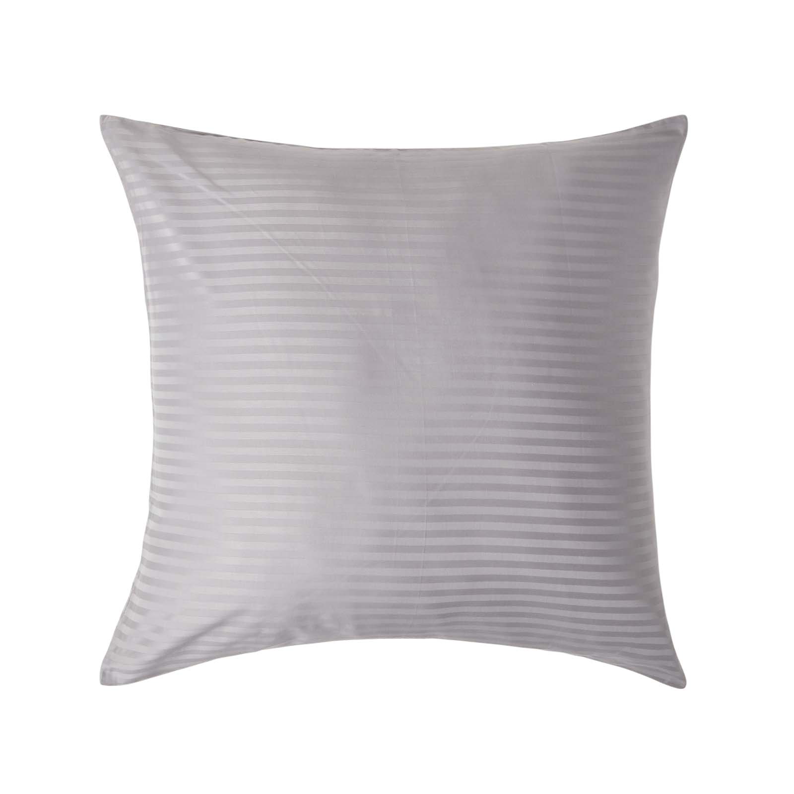 Taie D'oreiller 80x80cm Gris Coton Égyptien 330tc Homescapes