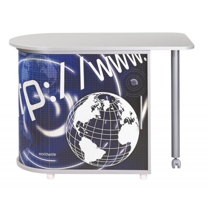 Bureau Pivotant Beaux Meubles Pas Chers 360° 105 X 55 Cm Blanc Panneaux Mélaminés