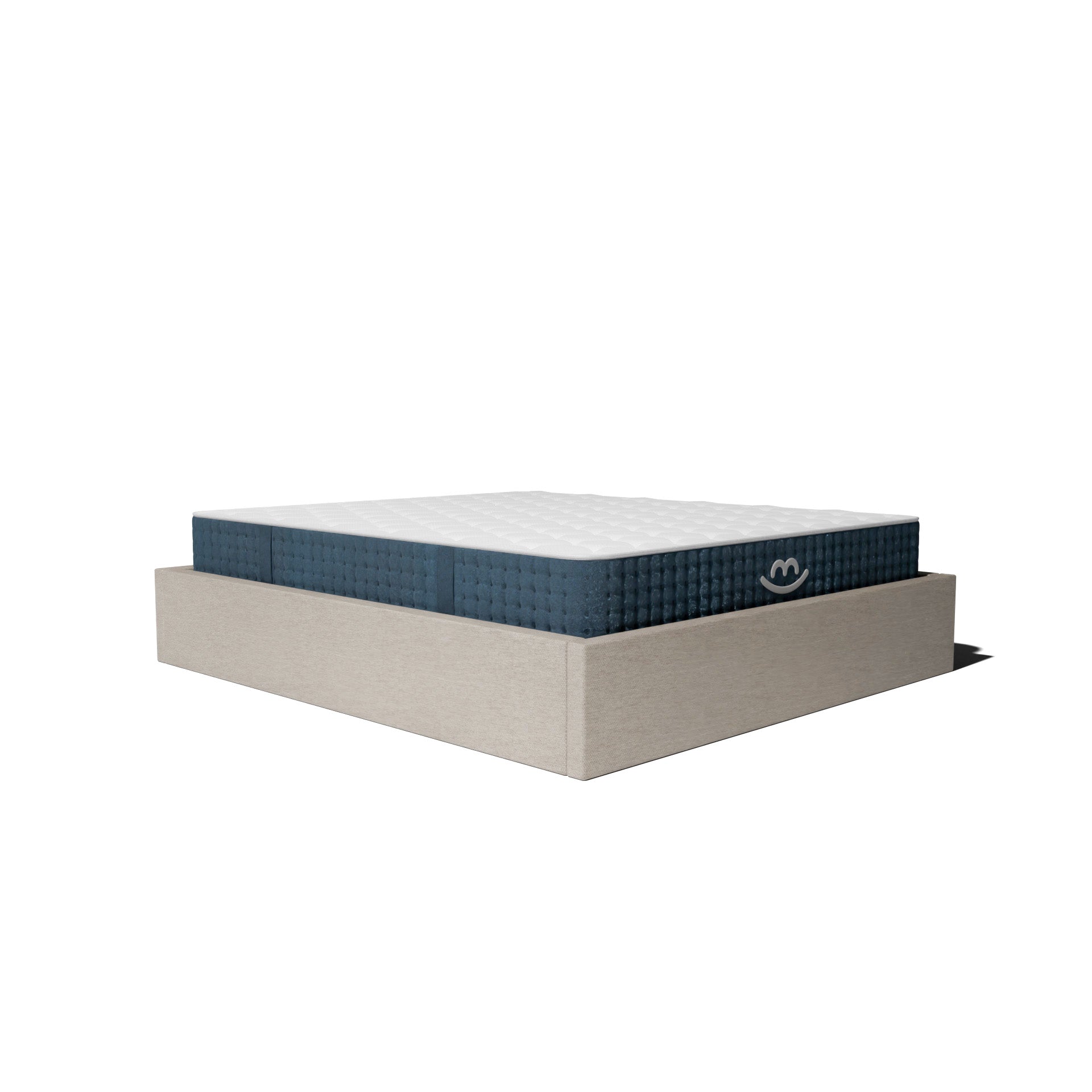 Pack Sommier Coffre Beige Et Matelas 140x190cm - Célia & Jade - Morphea