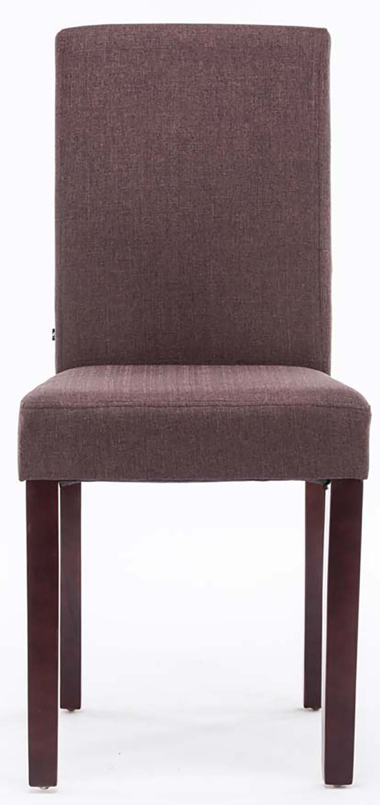 Lot De 2 Chaises De Salle À Manger Ina Tissu Cappuccino Brun