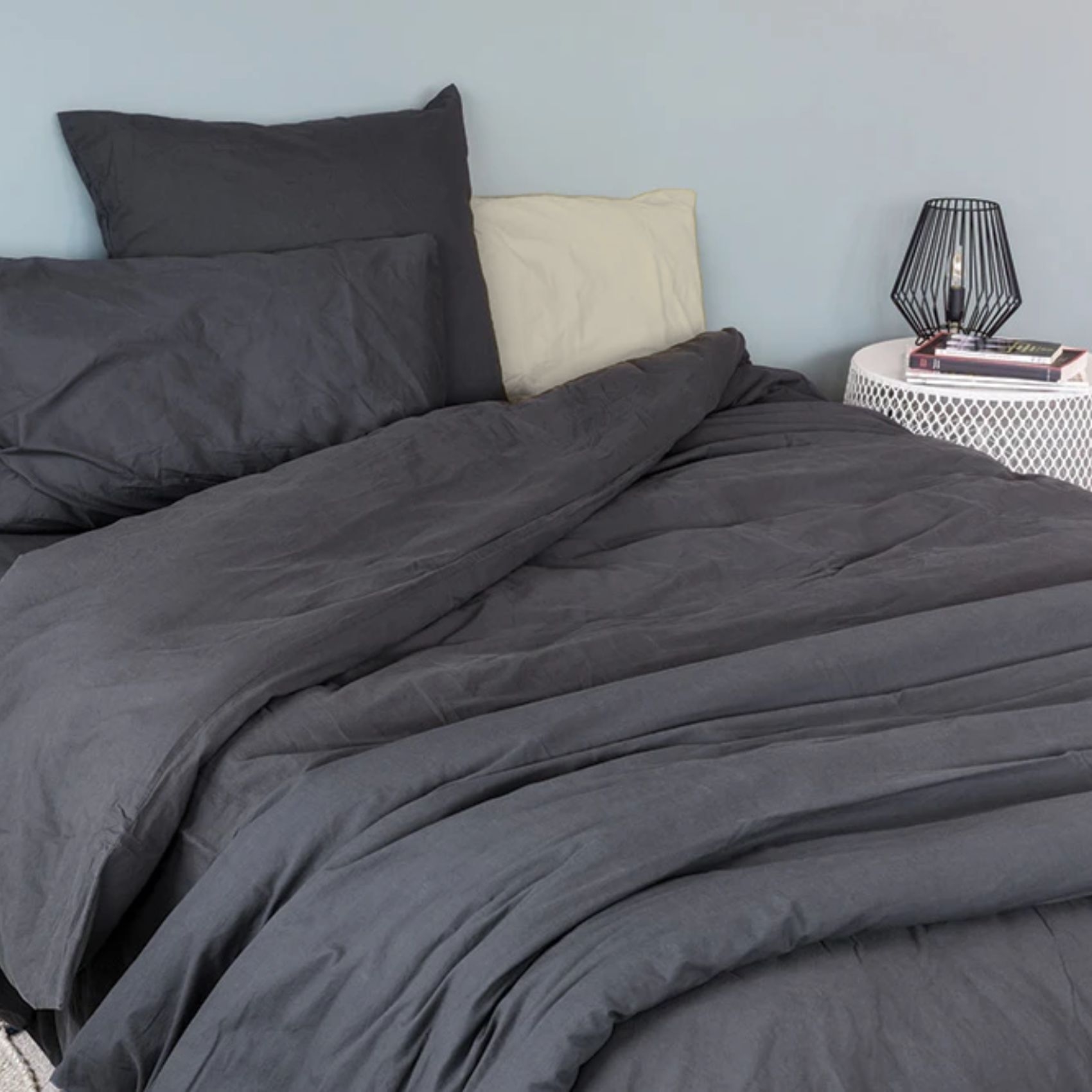 Housse De Couette Coton Lavé Oekotex