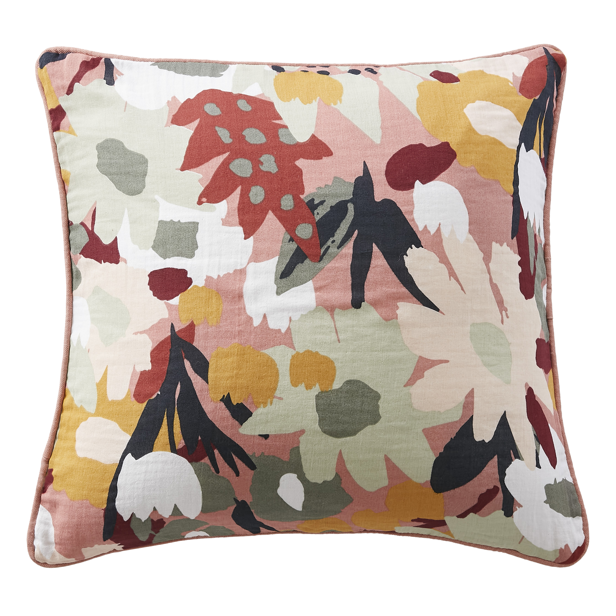 Coussin Avec Passepoil 45x45 Cm Gaze De Coton Loana
