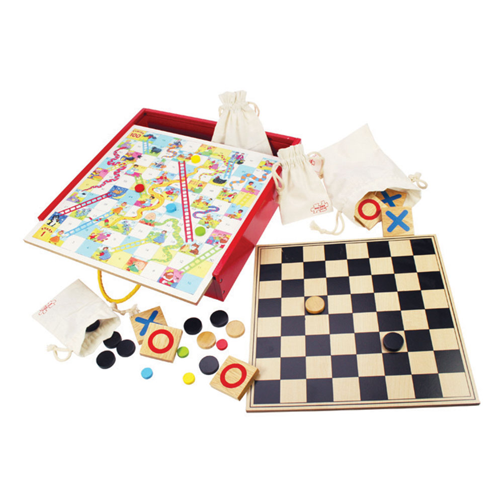 Bigjigs Toys, Collection De 4 Jeux En Bois, Adaptés Aux ges Dès 3 Ans