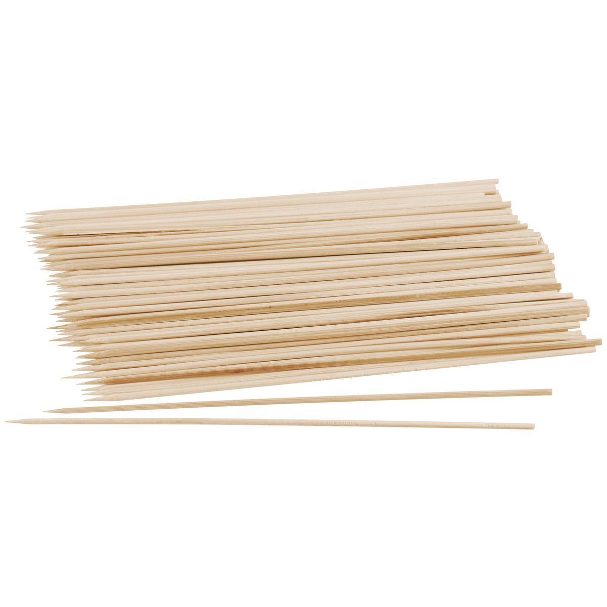 Lot De 200 Brochettes En Bois 20 Cm Nature